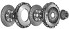 Self-adjust Mercedes-Benz ActorsTruck 400mm Dual Discs Clutch Kit 3400 121 501 