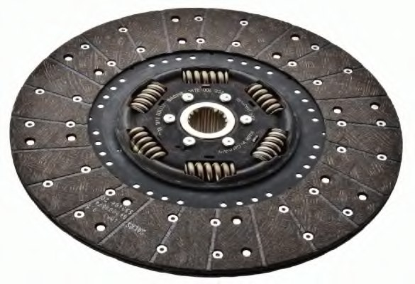 Vibration Reduction Mercedes-Benz Heavy Duty Truck Clutch Disc 395mm 1878 004 232